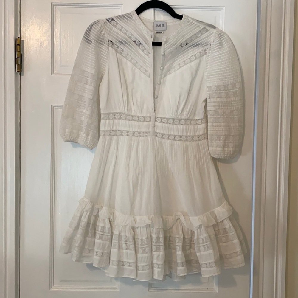 Saylor white dress size M